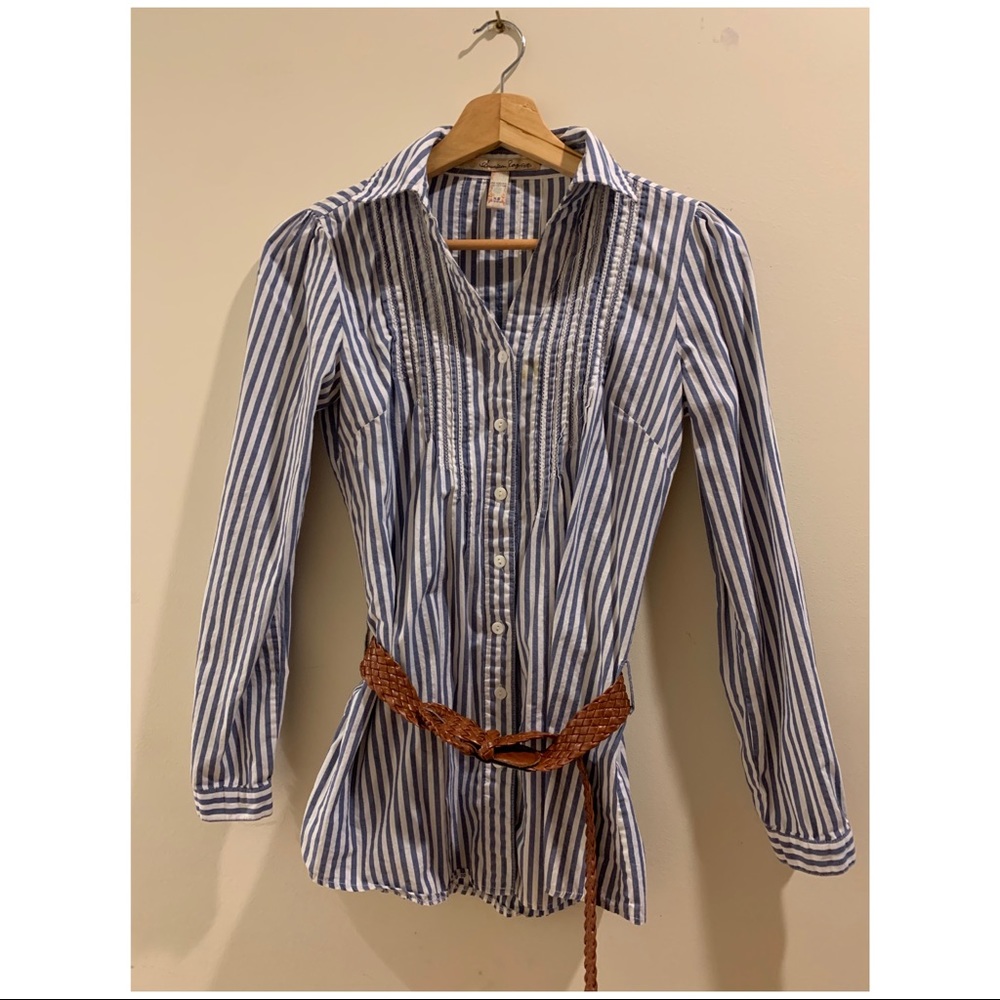 Striped Top with Belt